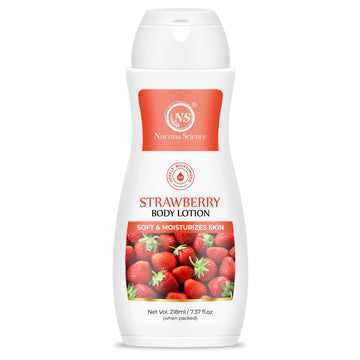 Strawberry Body Lotion for Deep Skin Hydration & Moisturization - 218ml