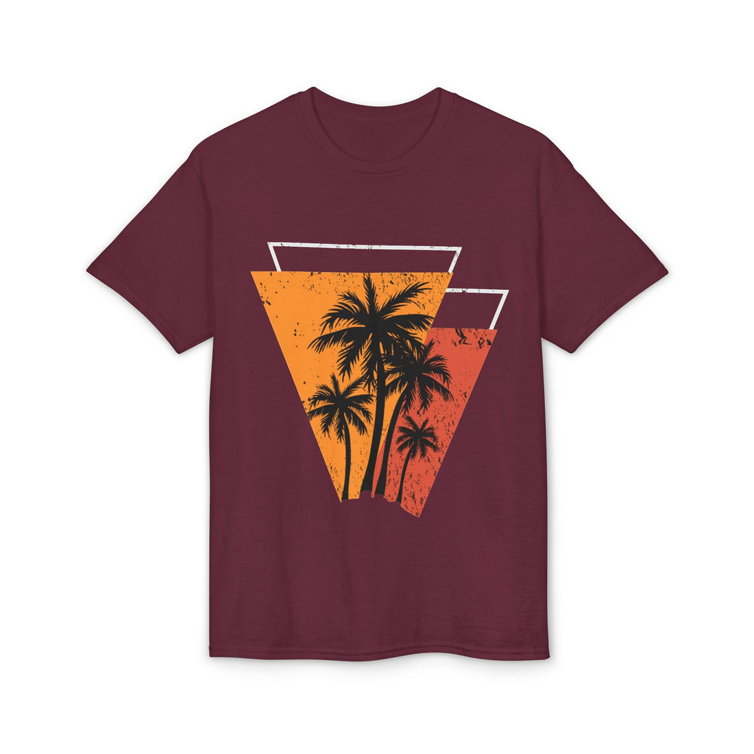 Retro Sunset Palm Trees Unisex DryBlend® T-Shirt