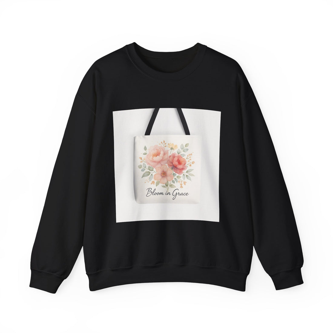 Floral 'Bloom in Grace' Crewneck Sweatshirt