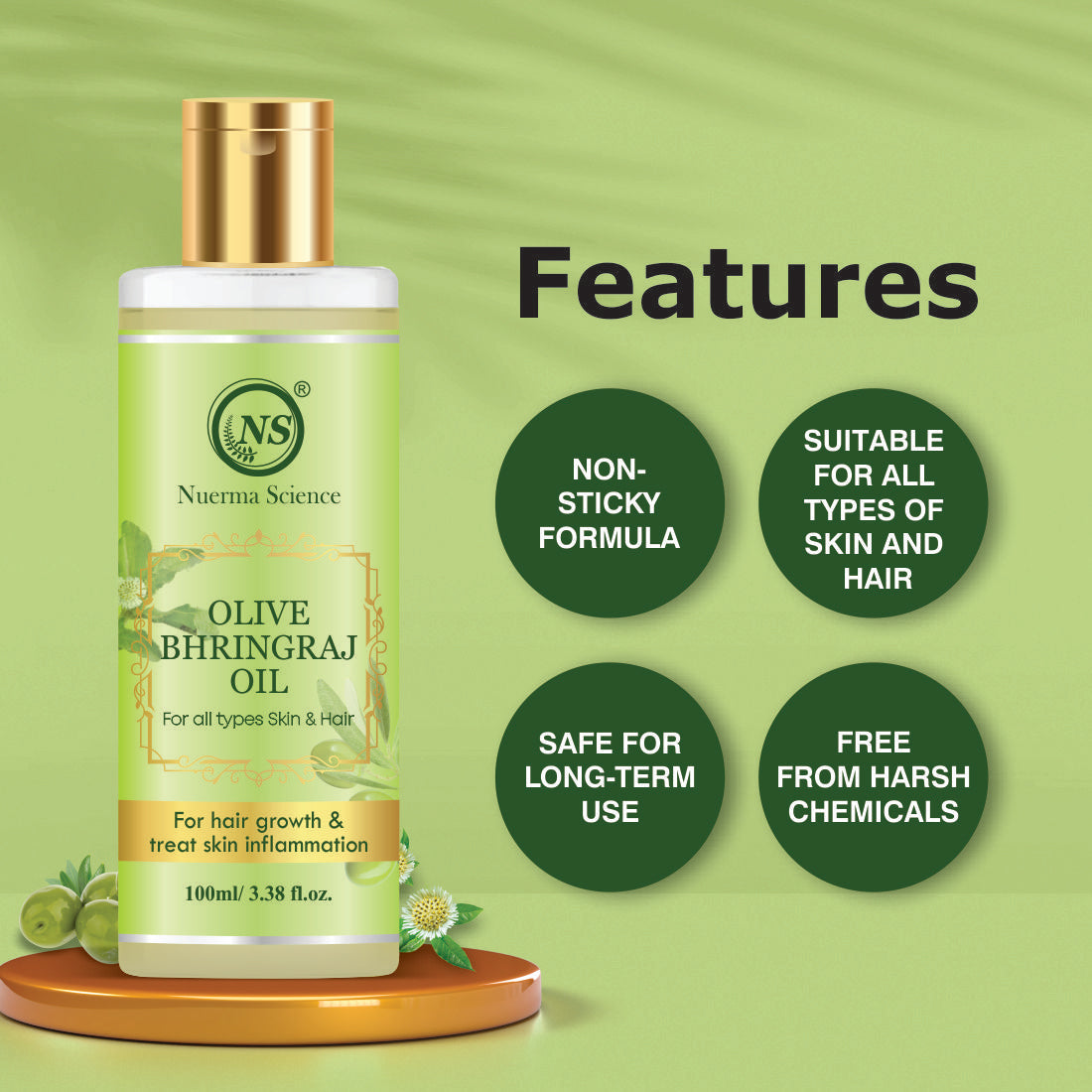 Olive Bhringraj Oil - 100ml