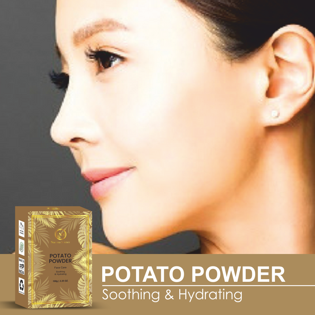 Potato Powder for Healthy Skin Lightening & Acne Spots - 100gm