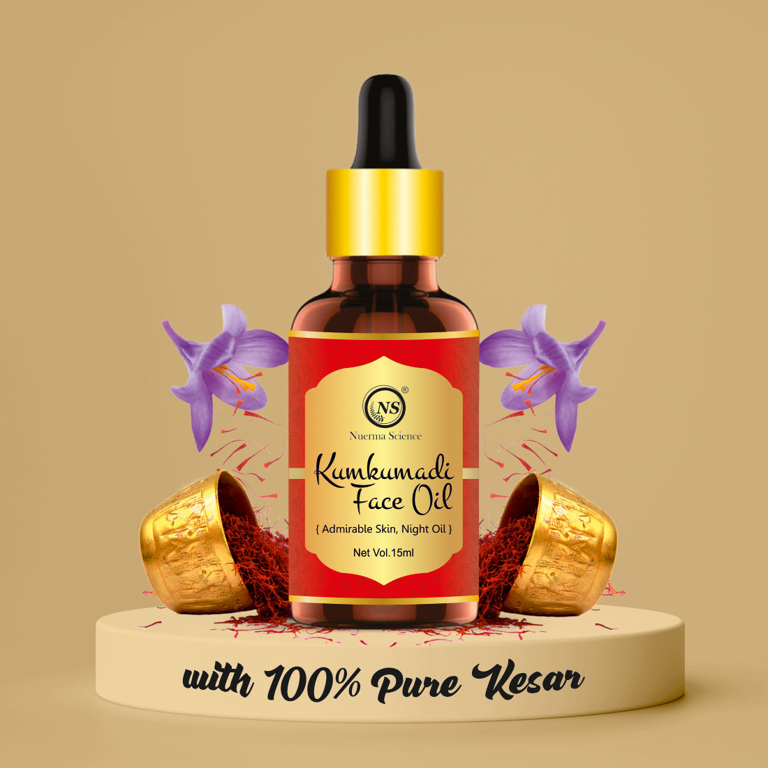 Kumkumadi Face Oil For Glowing Face - 15ml
