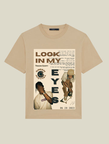 Look in My Eyes" Graphic T-Shirt – Travis-Inspired Street Edition