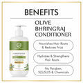 Keratin Repair Olive Bhringraj Hair Conditioner for Dehydrated & Strengthen Hair - 350ml