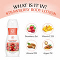 Strawberry Body Lotion for Deep Skin Hydration & Moisturization - 218ml