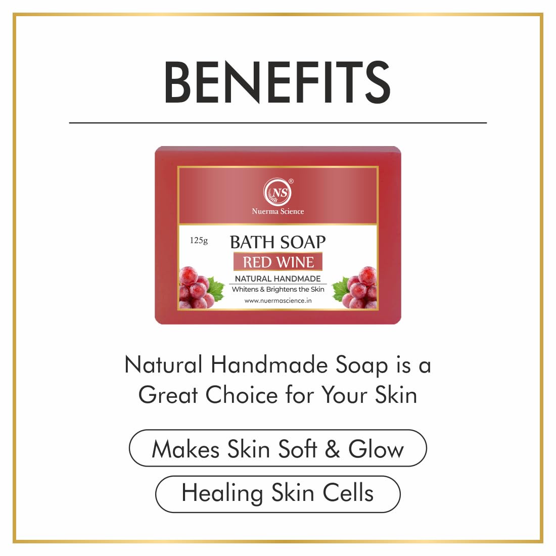 Red Wine Bath Soap | Whitens & Brightens the Skin