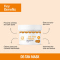 De Tan Face Scrub — Tan Removal, Blackhead Removal & Instant Whitening (200gm)
