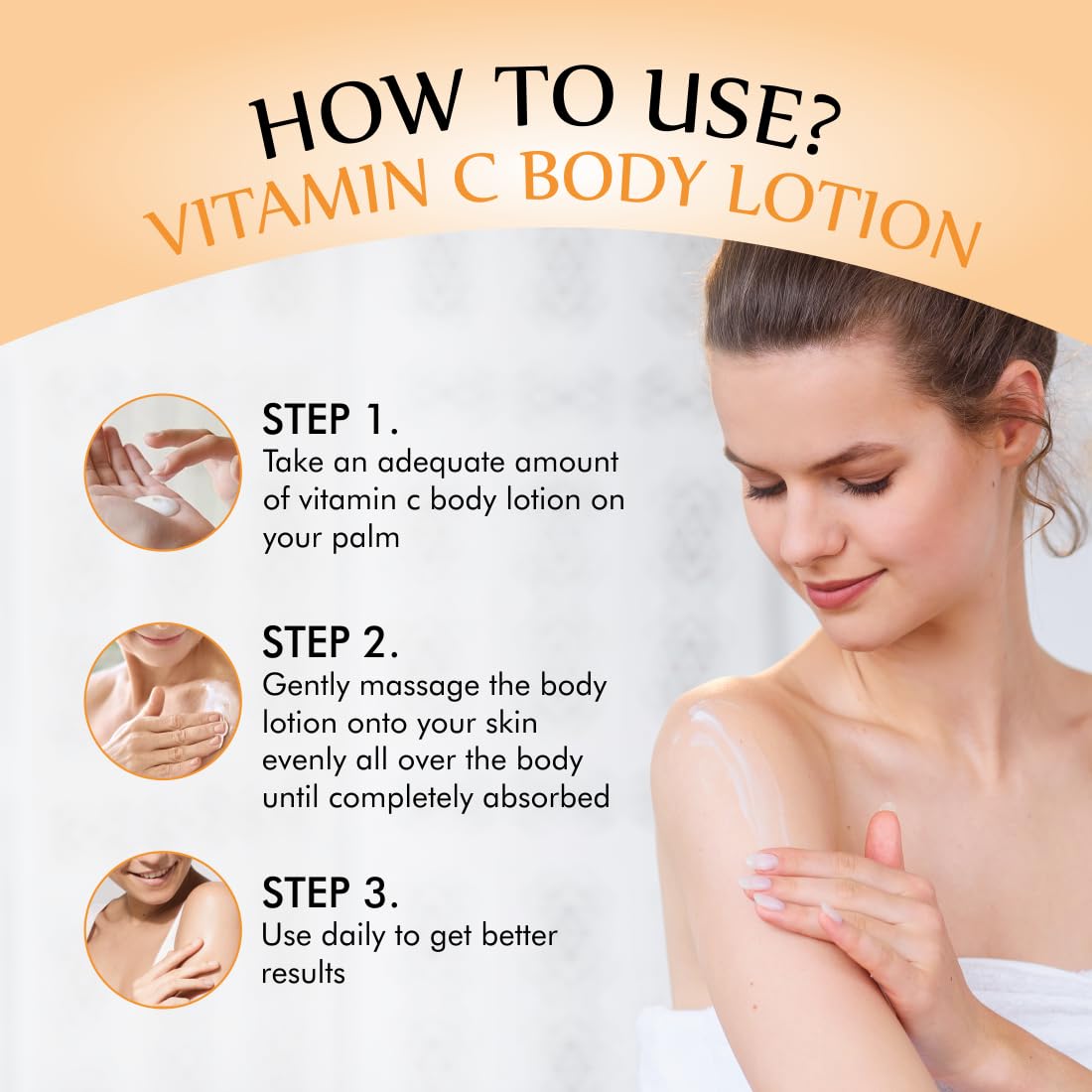 Vitamin C Moisturizing Body Lotion | Deep Hydrating & Nourishing Body Lotion - 218ml