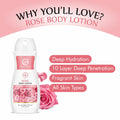 Rose Body Lotion for Deep Moisturizing, Hydration & Nourishment - 218ml