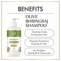 Keratin Repair Natural Hairfall Control Olive Bhringraj Shampoo - 350ml