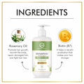 Keratin Repair Rosemary Shampoo for Damaged, Dry & Frizzy Hair - 350ml