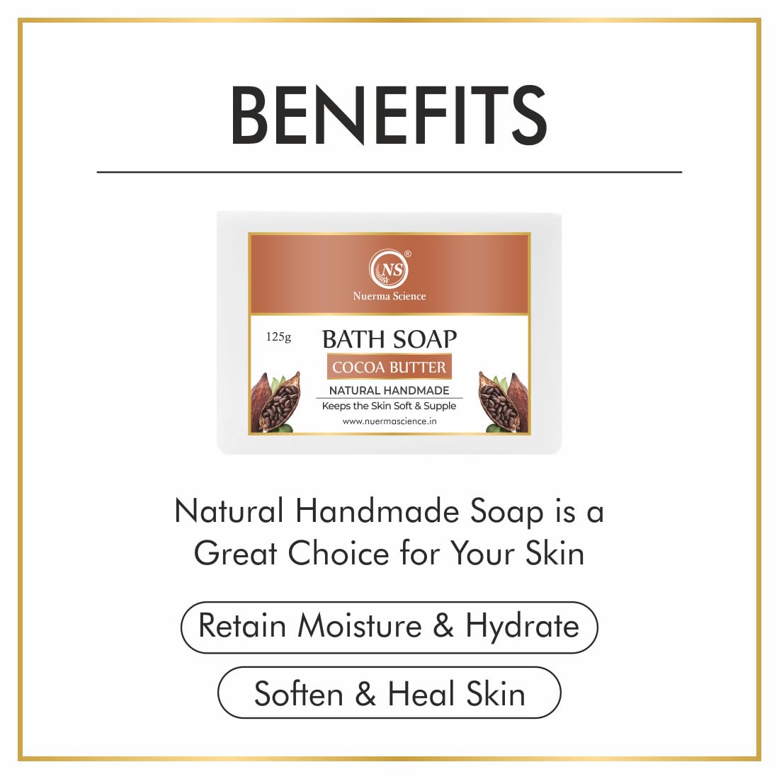 Cocoa Butter Bath Soap | Keeps Skin Soft & Supple