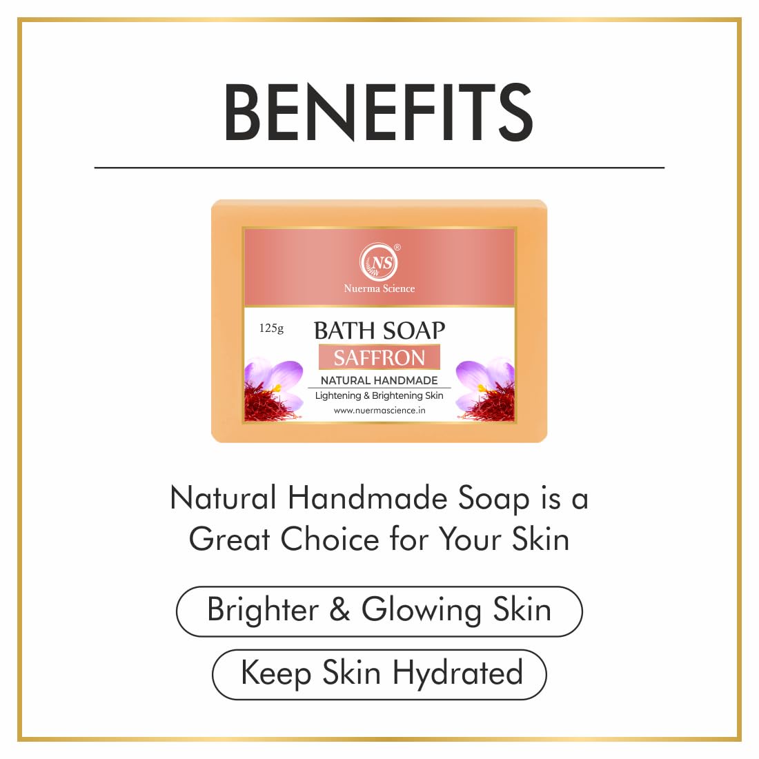 Saffron Bath Soap | Lightening & Brightening Skin