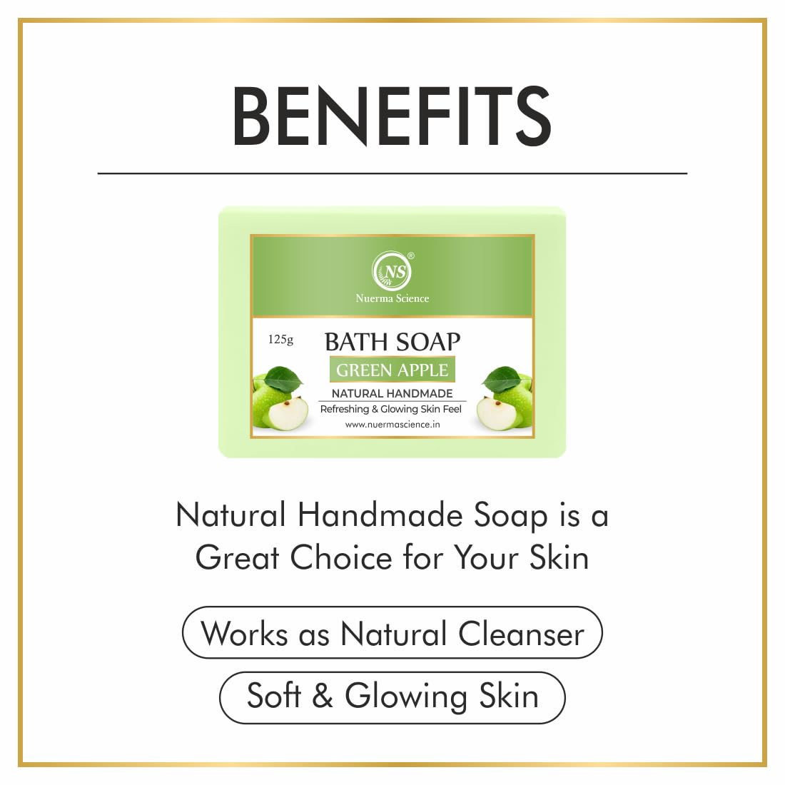 Green Apple Bath Soap | Refreshes & Revitalizes Skin