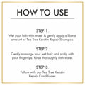 Keratin Repair Tea Tree Shampoo for Shine, Soft & Frizz-Free Hair Damage Repair - 350ml