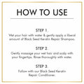 Sulphate Free Keratin Repair Black Seed Shampoo For Keratin Botox and Coloured Hair - 350ml