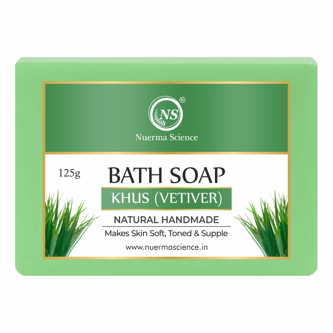 Khus Vetiver Bath Soap | Makes skin soft, toned & supple