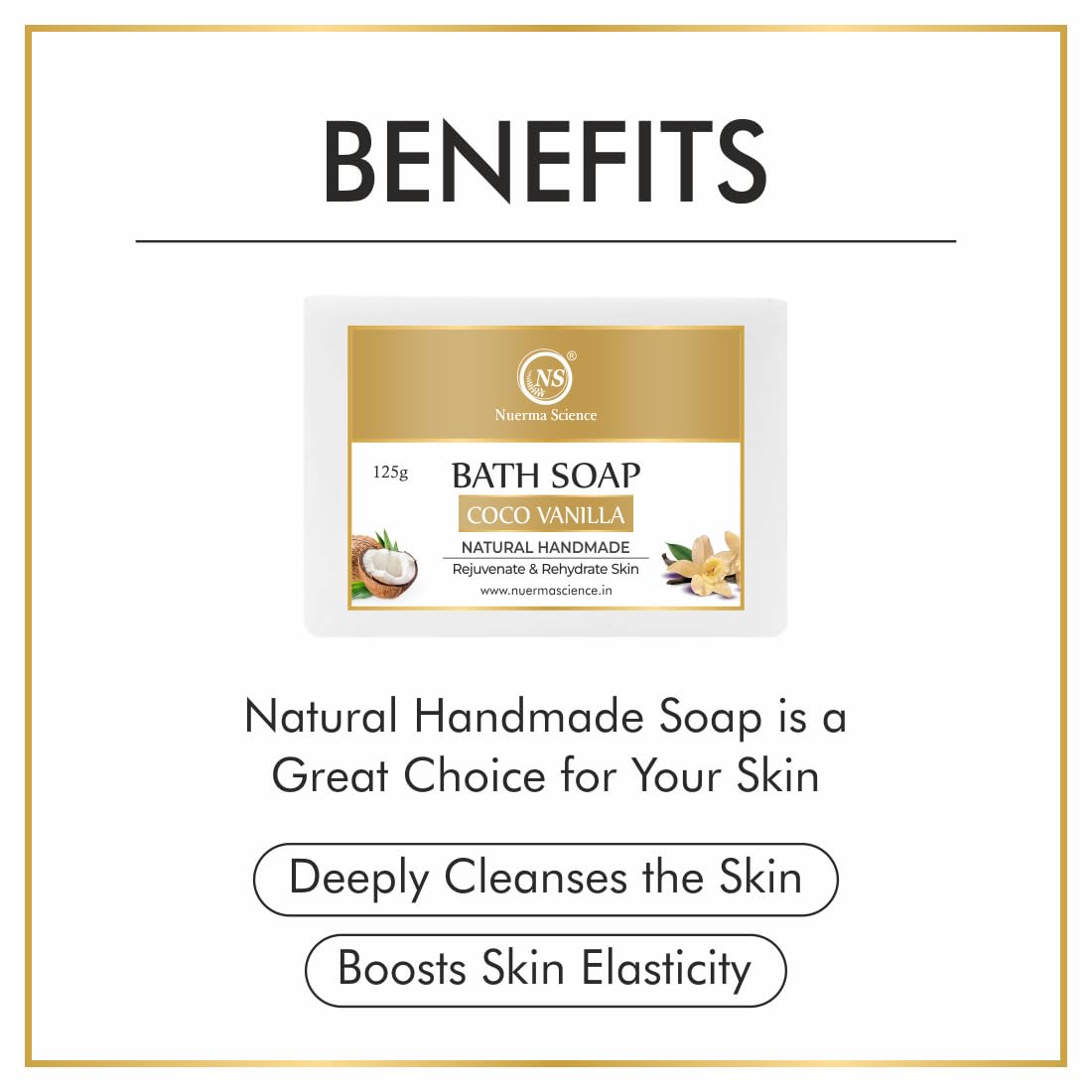 Coco Vanilla Bath Soap | Rejuvenate & Rehydrates Skin