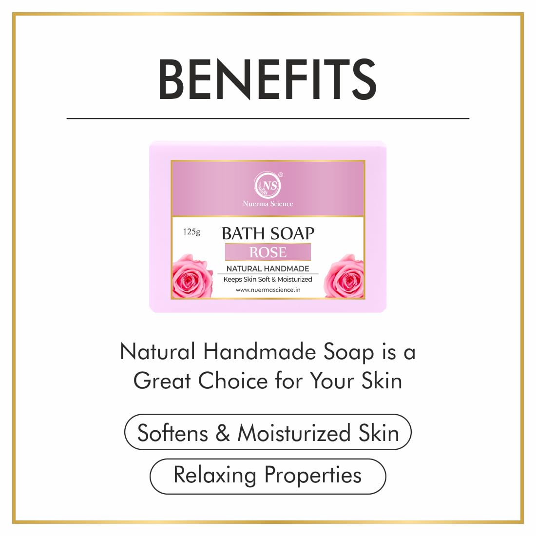 Rose Bath Soap | Keeps Skin Soft & Moisturized