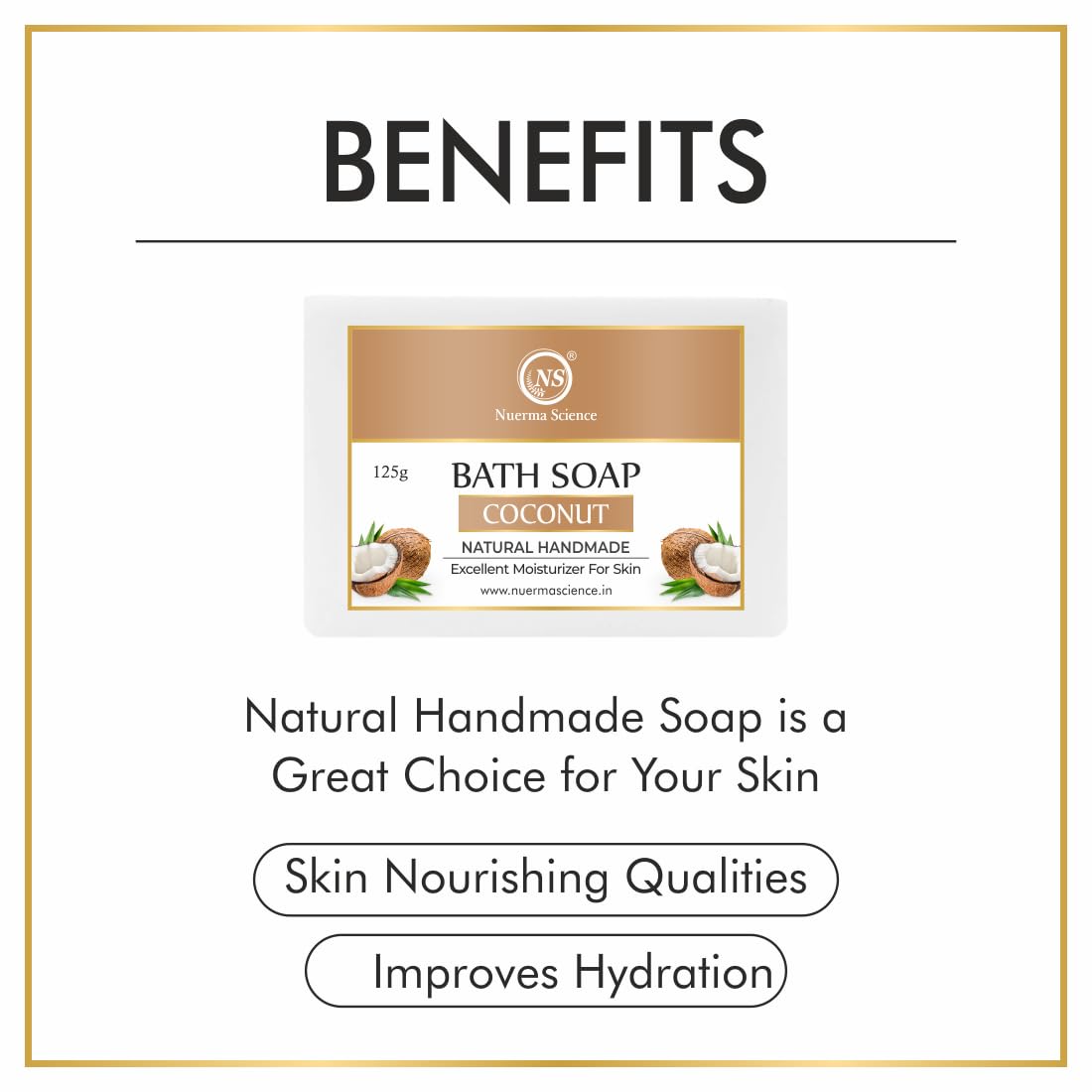 Coconut Bath Soap | Excellent Moisturizer for Skin
