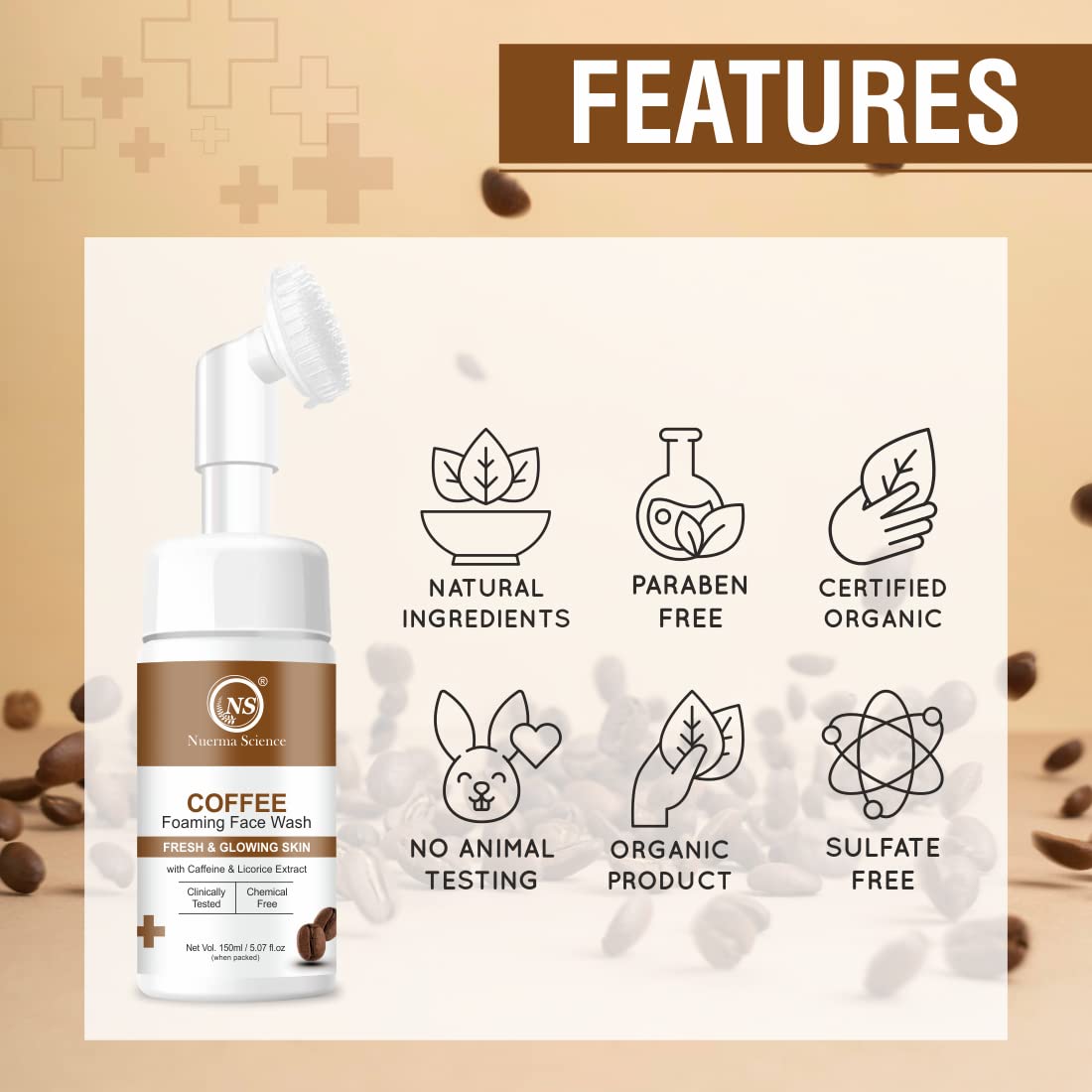 Coffee Foaming Face Wash - 150ml