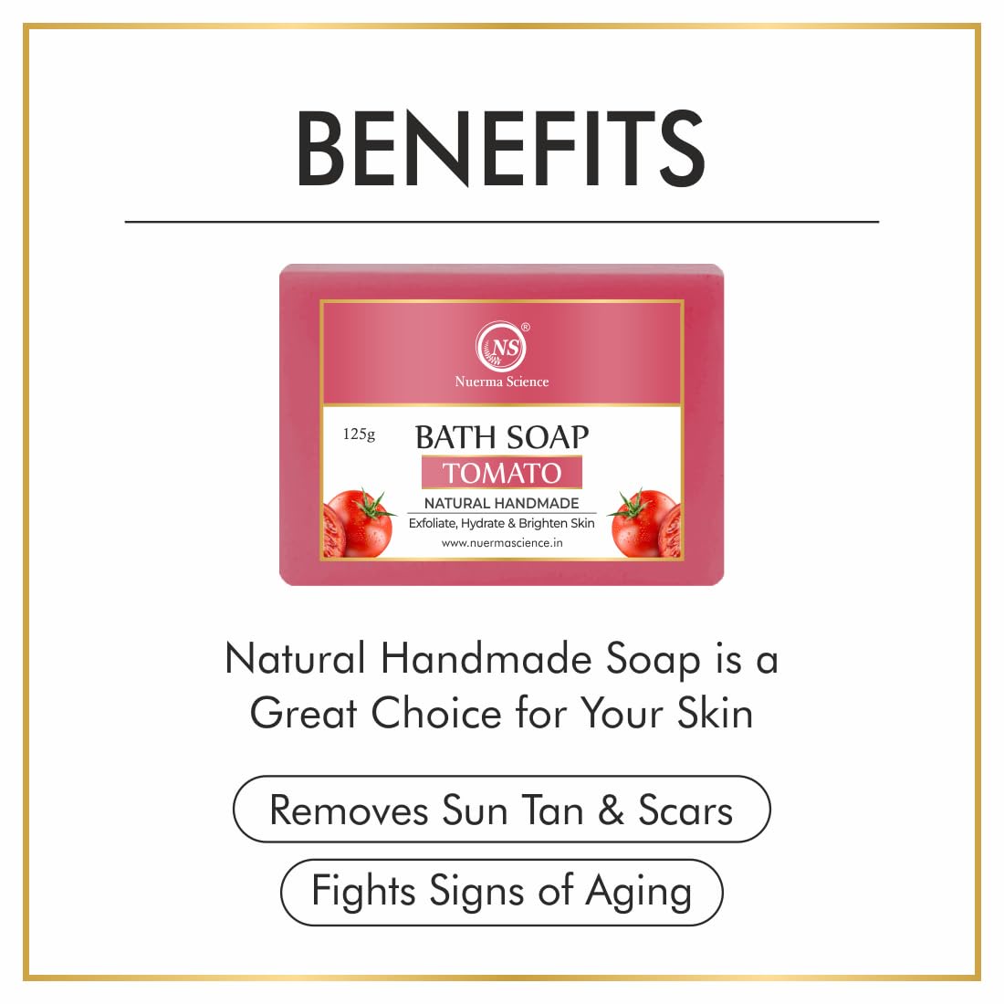 Tomato Bath Soap | Exfoliate, Hydrate & Brighten Skin