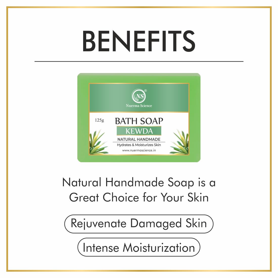 Kewda Bath Soap | Hydrates & Moisturizes Skin