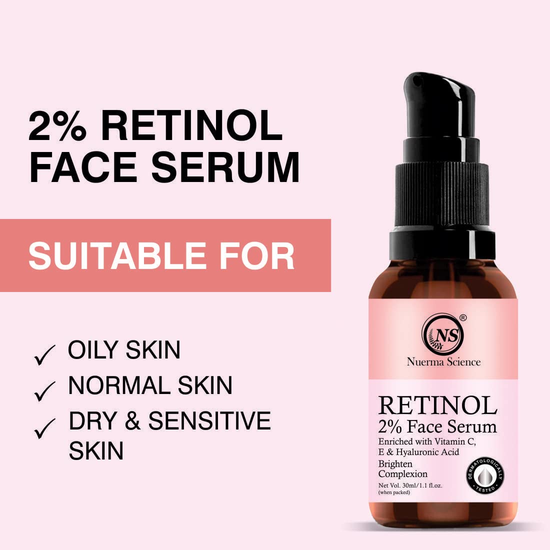2% Retinol Face Serum — Anti-Aging, Anti-Wrinkle & Skin Renewal (30ml)