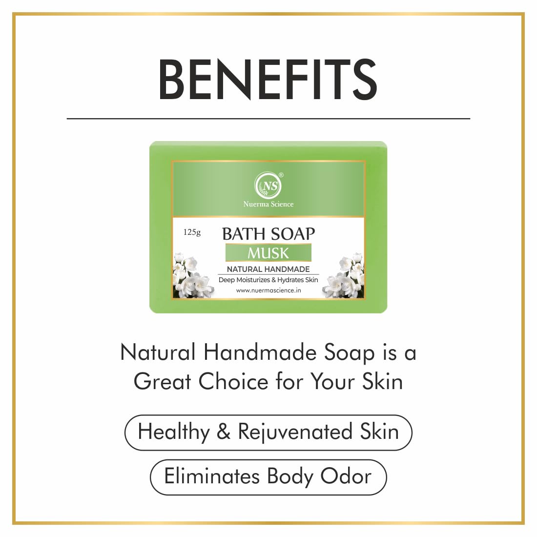 Musk Bath Soap | Enveloping Fragrance for All-Day Freshness