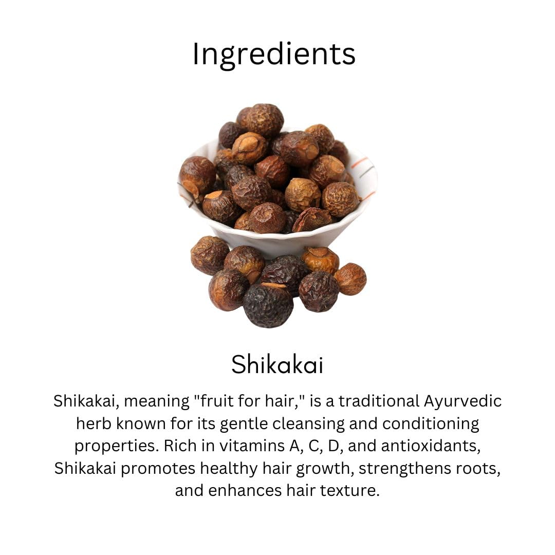 Shikakai Shampoo - Ayurvedic Herbal Hair Cleanser (200ml)