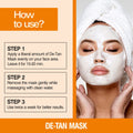 De Tan Face Scrub — Tan Removal, Blackhead Removal & Instant Whitening (200gm)