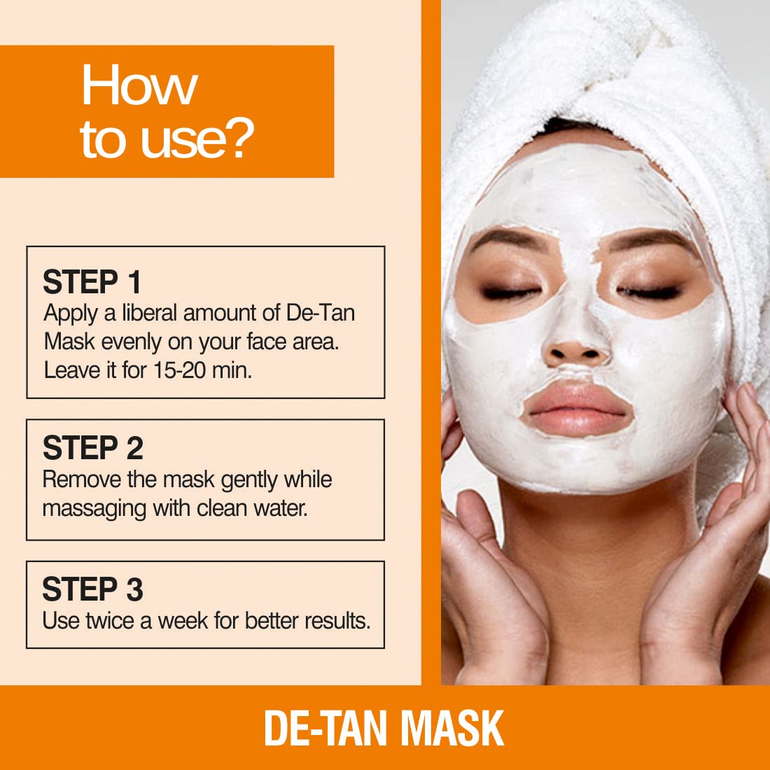 De Tan Face Scrub — Tan Removal, Blackhead Removal & Instant Whitening (200gm)