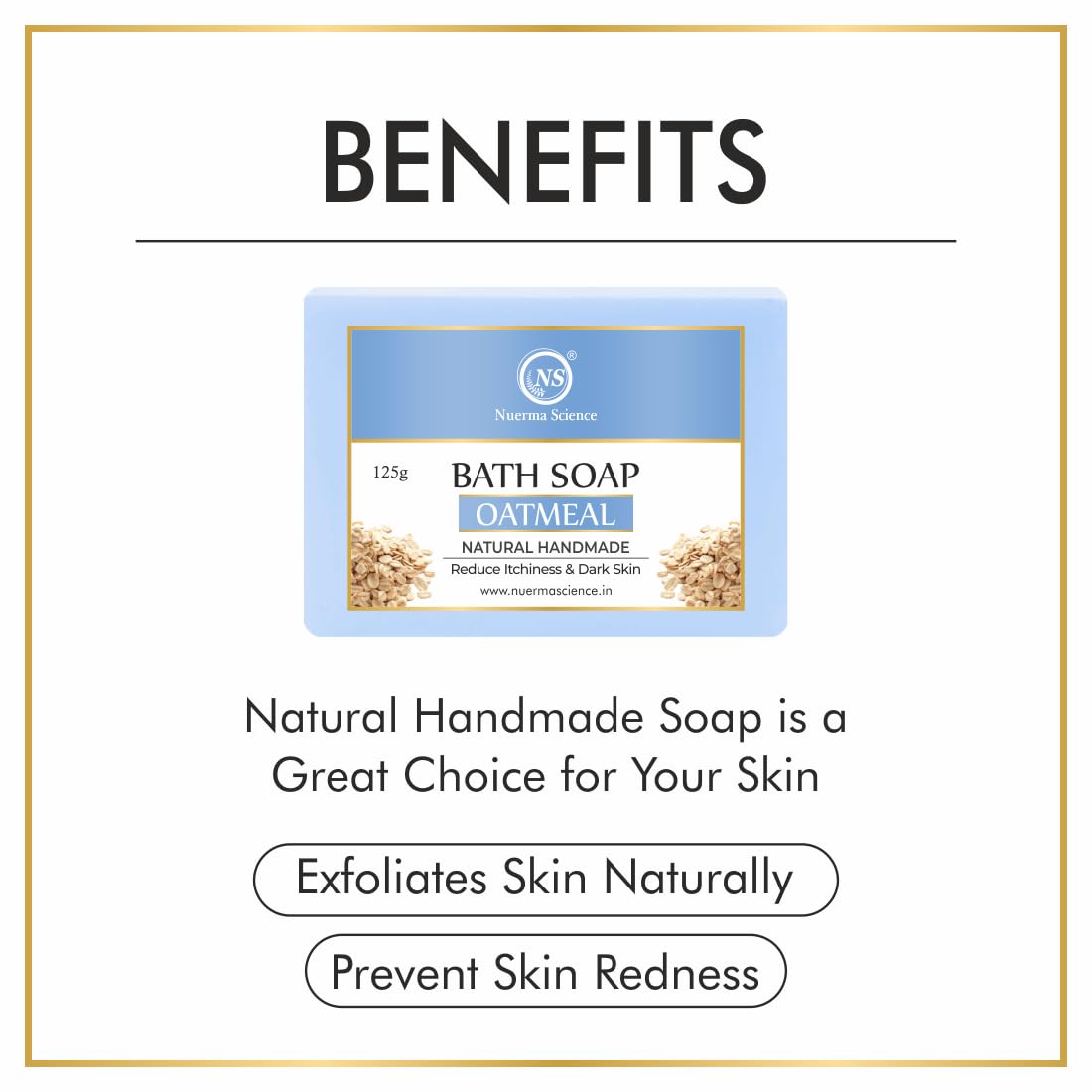 Oatmeal Bath Soap | Reduce Itchiness & Dark Skin