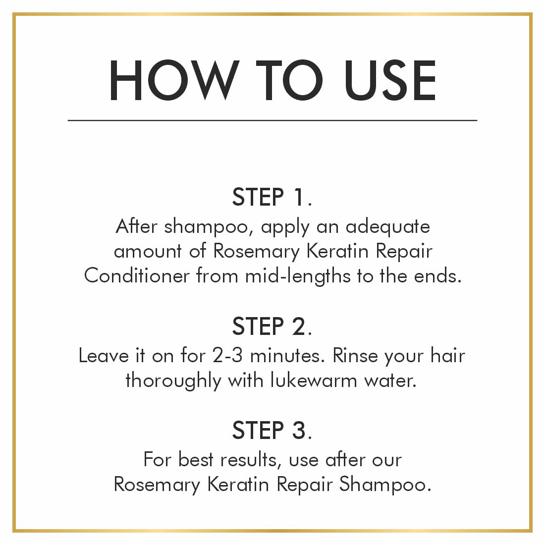 Keratin Repair Rosemary Hair Conditioner for Softer, Longer & Healthier Hair - 350ml