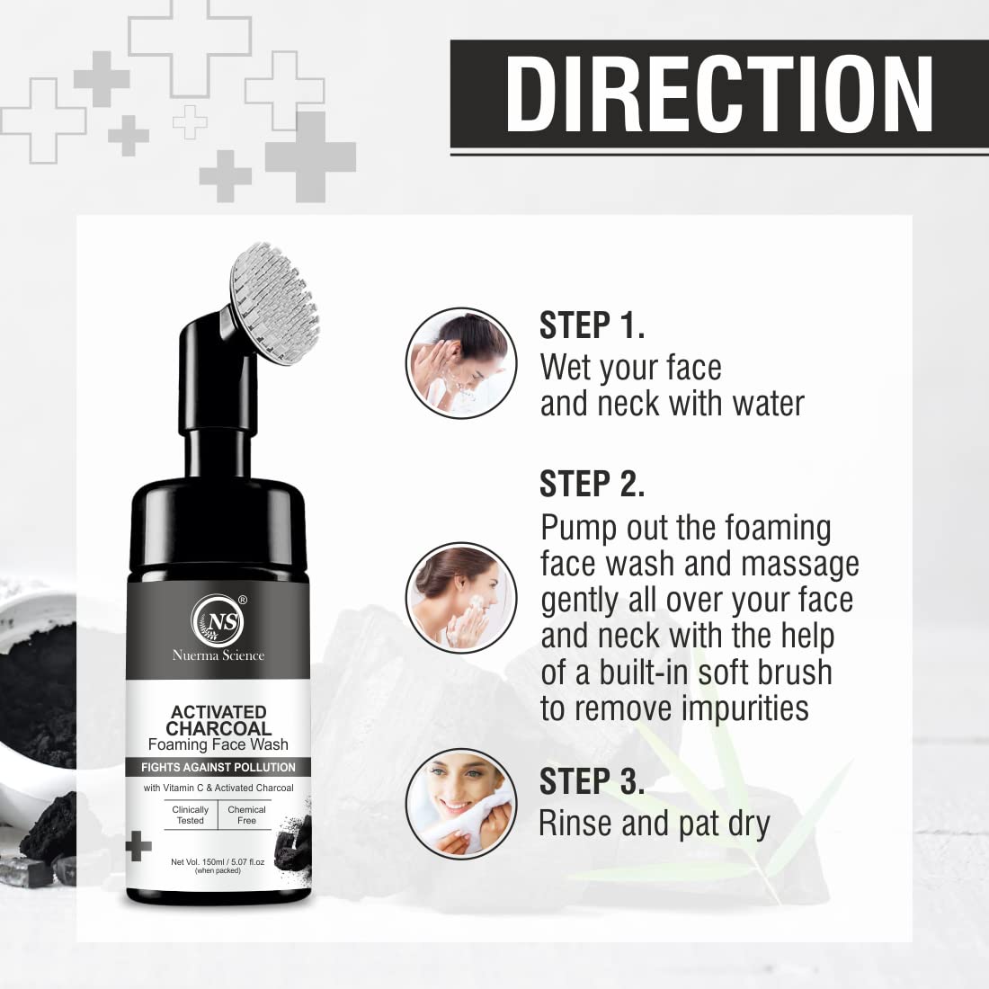 Charcoal Foaming Face Wash - 150ml