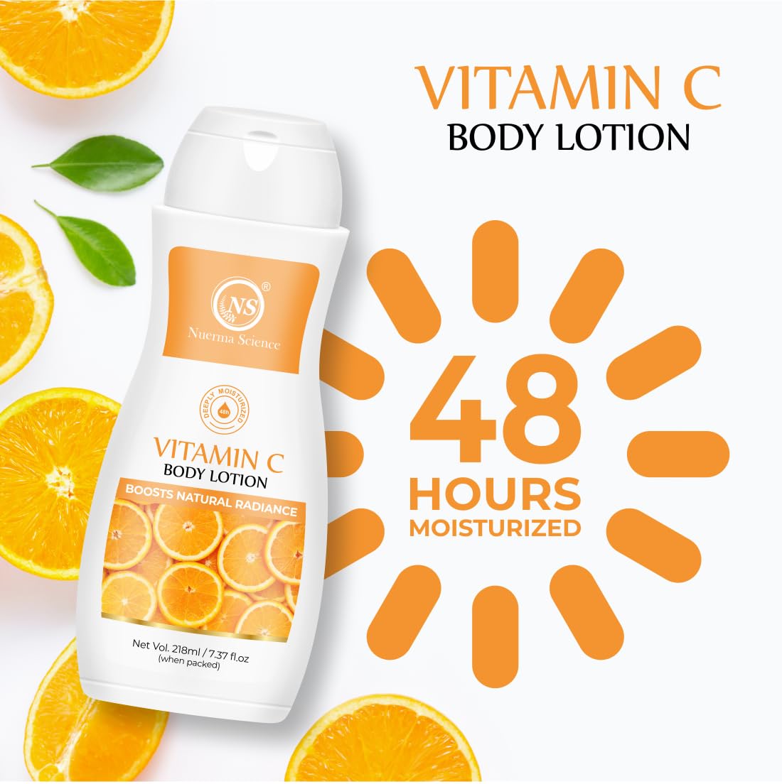Vitamin C Moisturizing Body Lotion | Deep Hydrating & Nourishing Body Lotion - 218ml