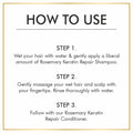 Keratin Repair Rosemary Shampoo for Damaged, Dry & Frizzy Hair - 350ml