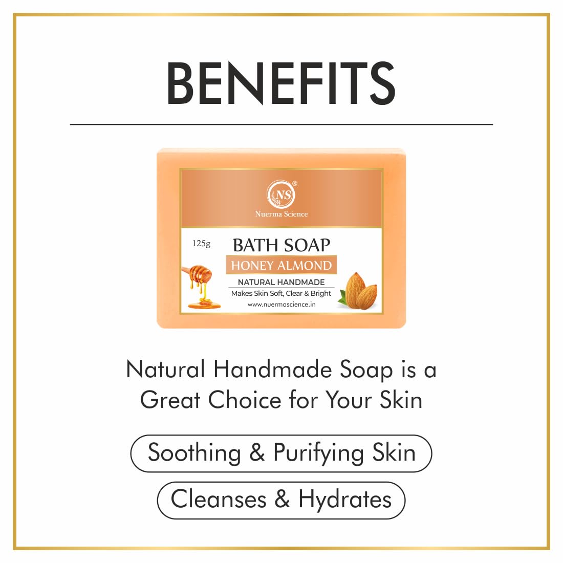 Honey Almond Bath Soap | Nourishes & Softens Skin