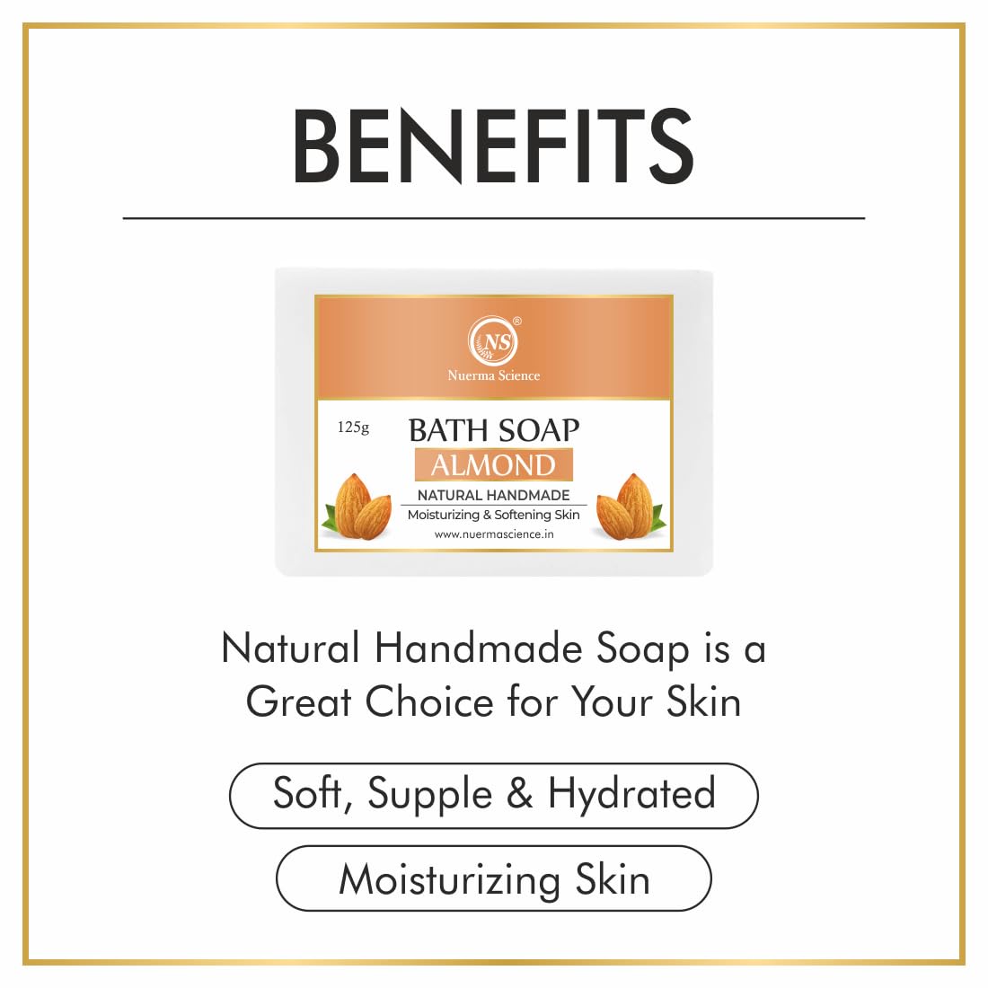 Almond Bath Soap | Moisturizing & Softening Skin