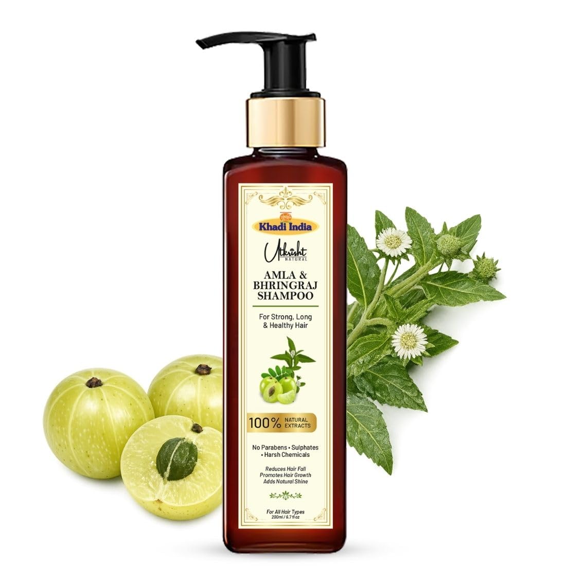 Amla & Bhringraj Shampoo — For Strong, Long & Healthy Hair (200ml)