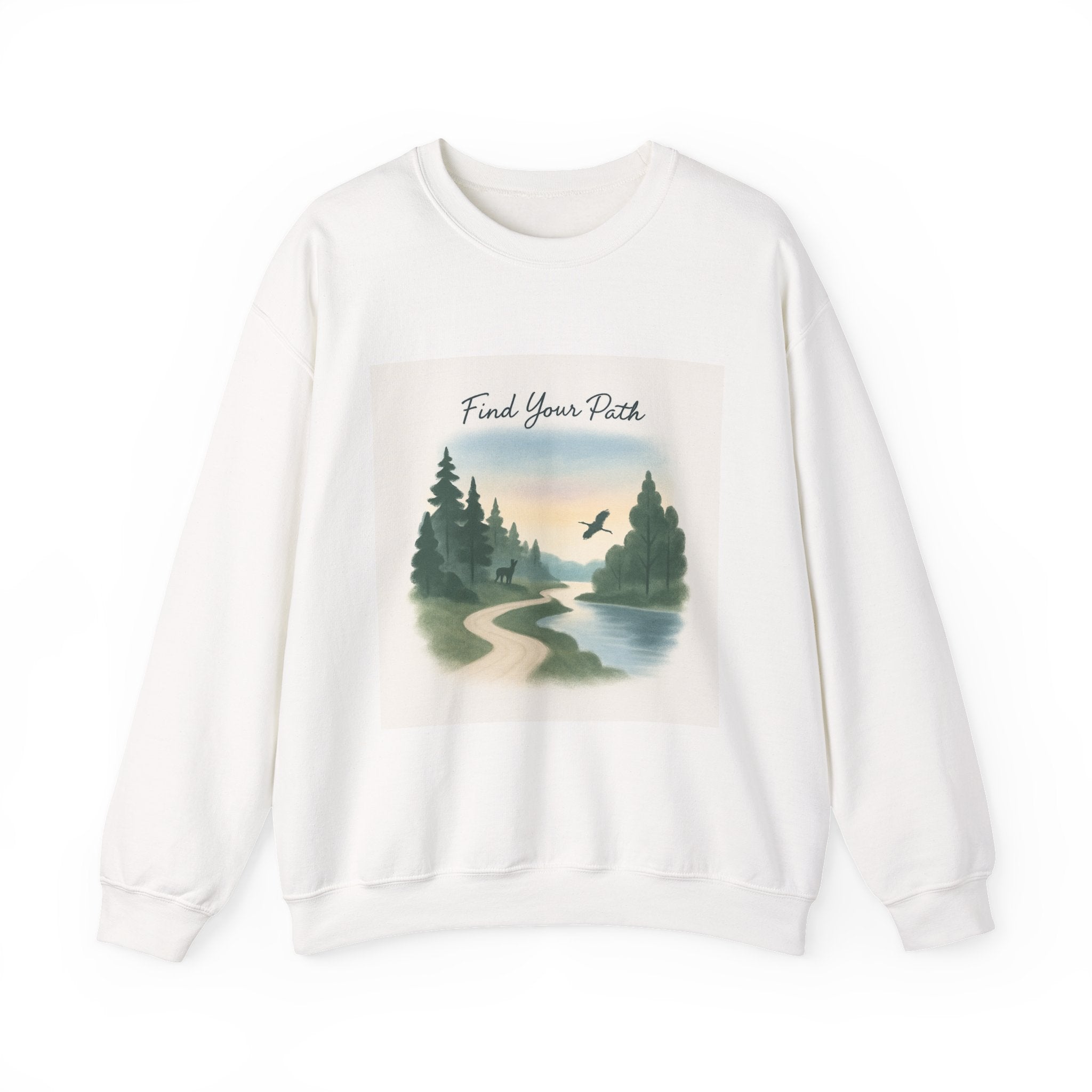 Find Your Path Sweatshirt — Scenic Nature Crewneck