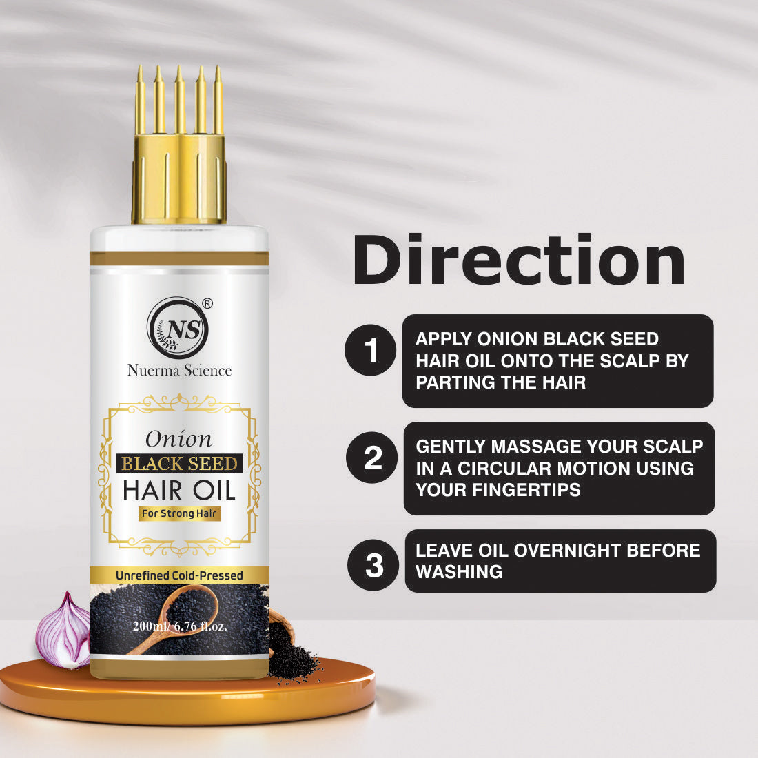 Onion Black Seed Hair Oil - 200ml