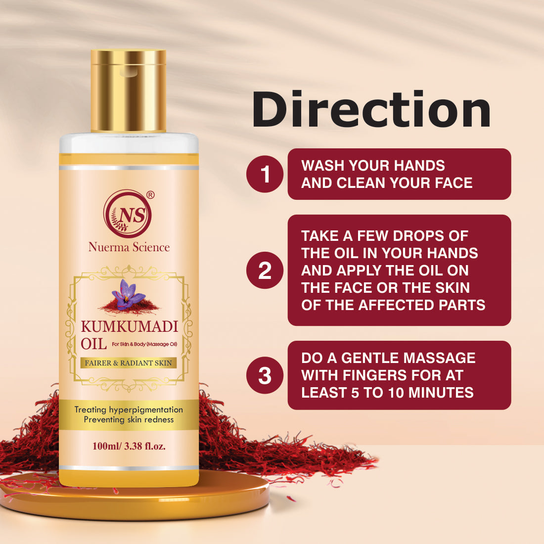 Kumkumadi Oil For Skin - 100ml