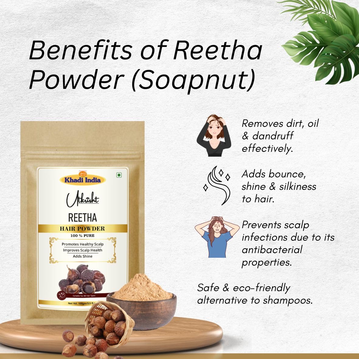 Amla Reetha Shikakai Bhringraj Hibiscus Hair Powder Combo (Pack of 5, 500g)