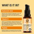 Vitamin C Face Serum 20% with Hyaluronic Acid & Vitamin E — Brightening & Anti-Aging (30ml)