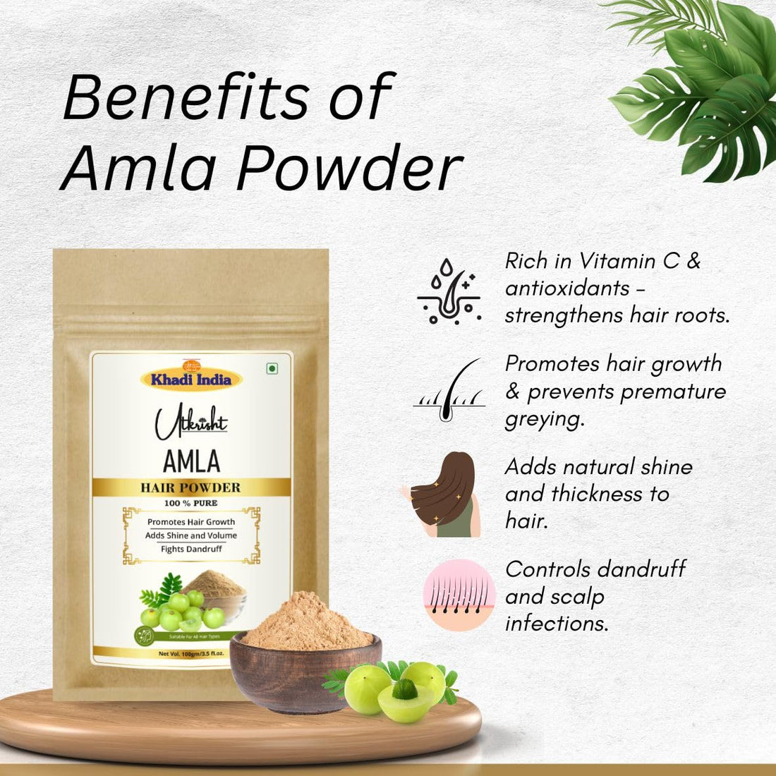 Amla Reetha Shikakai Bhringraj Hibiscus Hair Powder Combo (Pack of 5, 500g)