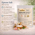 Epsom Salt — Pure Magnesium Sulphate for Bath Soak, Foot Soak & Muscle Pain Relief (1 Kg)