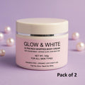 Glow & White Ultra Rich Body Cream | Skin Whitening & Deep Nourishment (Pack of 2)