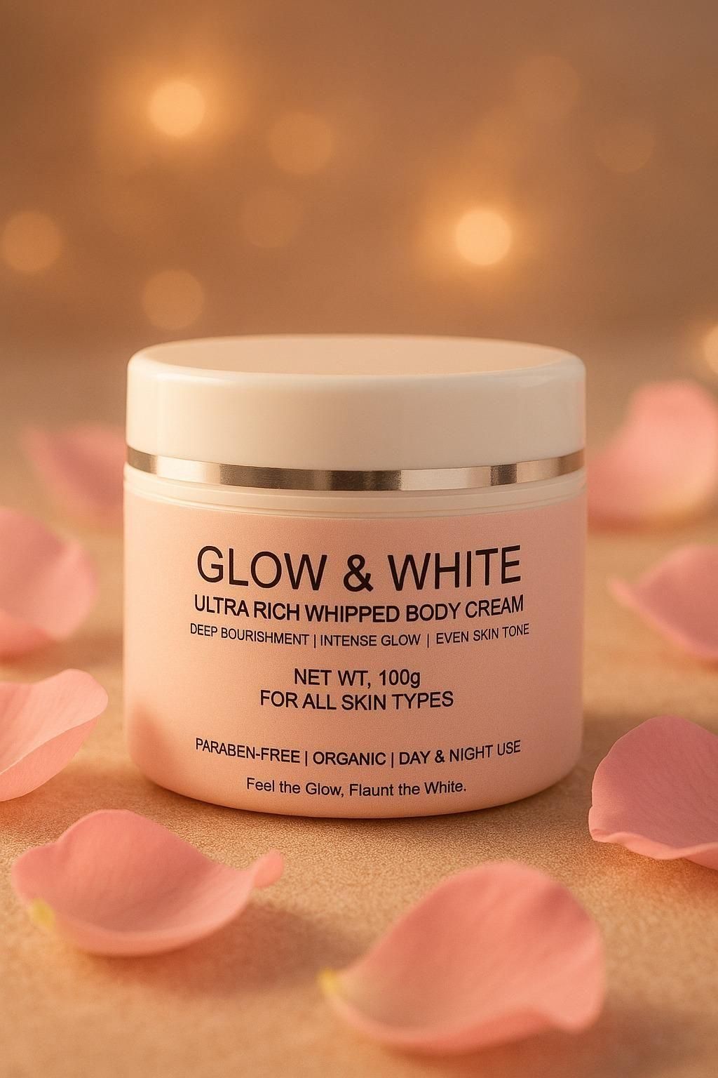 Glow & White Ultra Rich Body Cream | Skin Whitening & Deep Nourishment (Pack of 2)