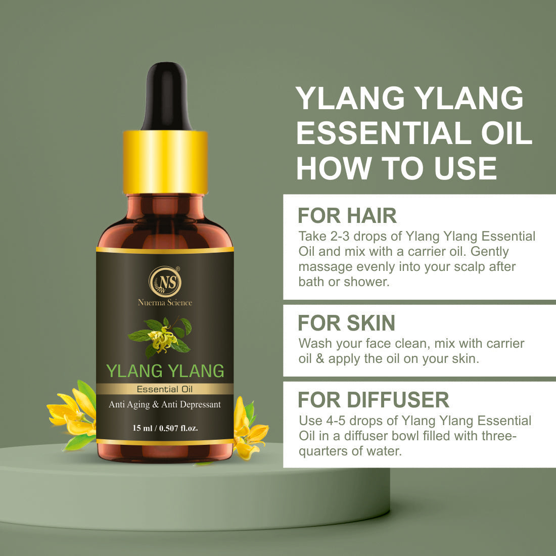 Ylang Ylang Essential Oil - 15ml